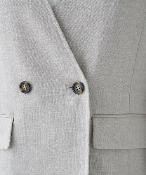 cloenc / クロエンス ノーカラージャケット | 【セットアップ／マシンウォッシュ】リネンライクノーカラージャケット | 詳細22