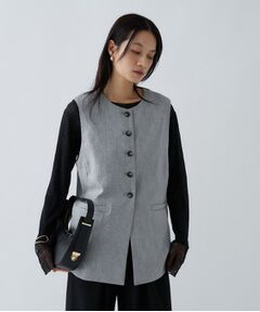 cloenc / クロエンス ベスト | 【セットアップ／マシンウォッシュ】リネンライクジレ