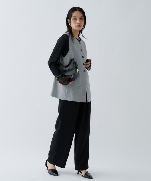 cloenc / クロエンス ベスト | 【セットアップ／マシンウォッシュ】リネンライクジレ | 詳細2