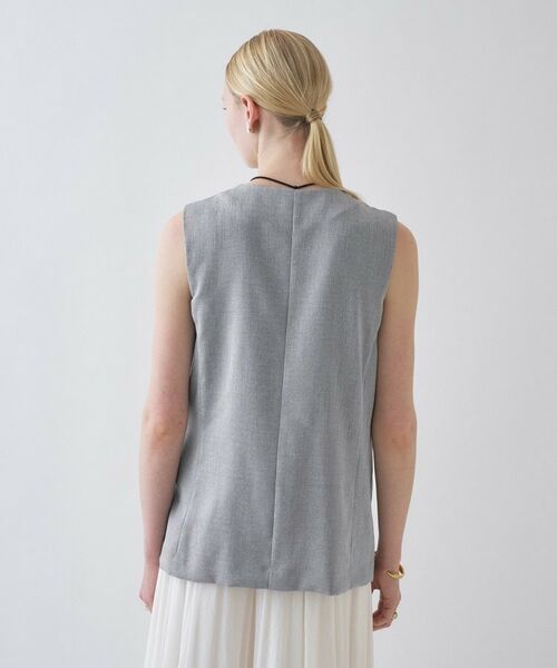 cloenc / クロエンス ベスト | 【セットアップ／接触冷感／マシンウォッシュ】リネンライクジレ | 詳細21