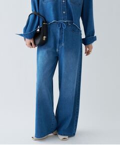 cloenc / クロエンス デニムパンツ | 【手洗い可】ドロストイージーワイドデニムパンツ