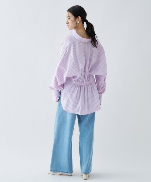 cloenc / クロエンス デニムパンツ | 【手洗い可】ドロストイージーワイドデニムパンツ | 詳細17