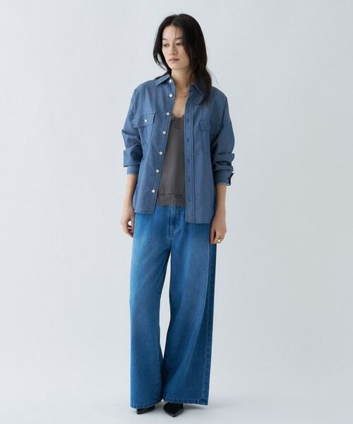 cloenc / クロエンス デニムパンツ | 【手洗い可】ドロストイージーワイドデニムパンツ | 詳細18