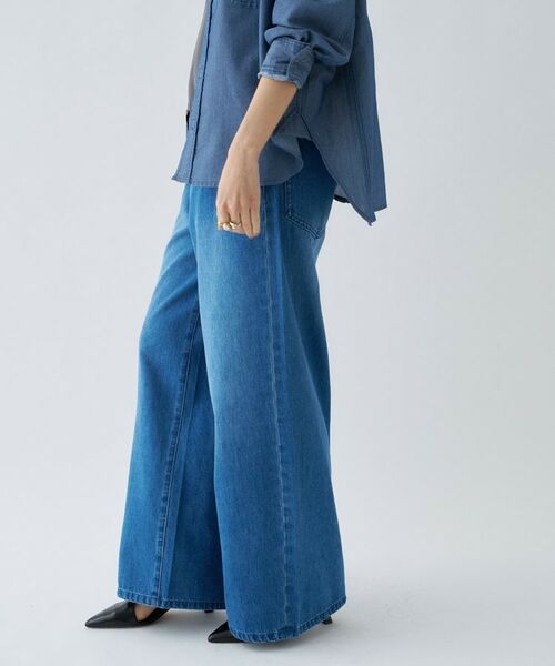 cloenc / クロエンス デニムパンツ | 【手洗い可】ドロストイージーワイドデニムパンツ | 詳細22