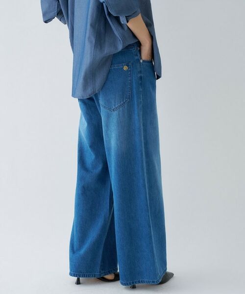 cloenc / クロエンス デニムパンツ | 【手洗い可】ドロストイージーワイドデニムパンツ | 詳細23