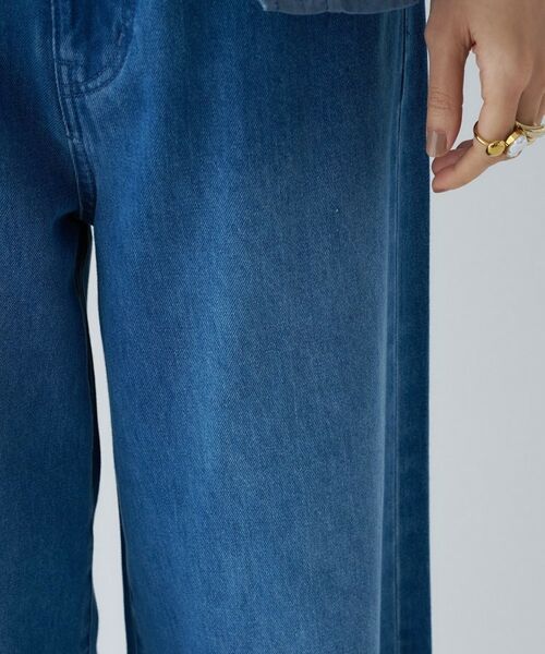 cloenc / クロエンス デニムパンツ | 【手洗い可】ドロストイージーワイドデニムパンツ | 詳細24
