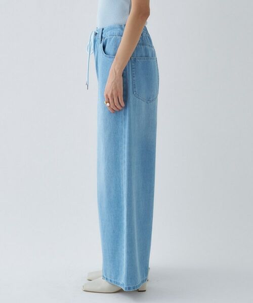 cloenc / クロエンス デニムパンツ | 【手洗い可】ドロストイージーワイドデニムパンツ | 詳細6