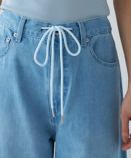 cloenc / クロエンス デニムパンツ | 【手洗い可】ドロストイージーワイドデニムパンツ | 詳細8