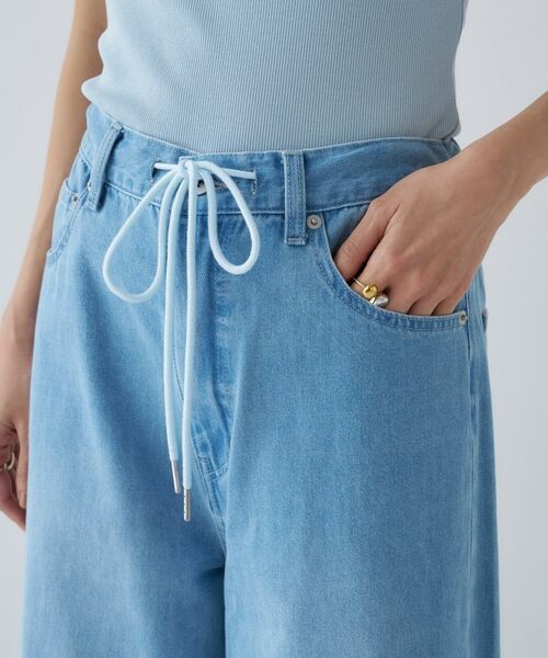 cloenc / クロエンス デニムパンツ | 【手洗い可】ドロストイージーワイドデニムパンツ | 詳細9