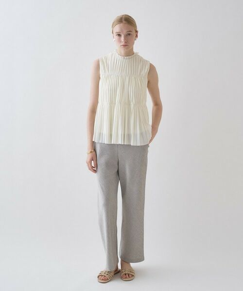 cloenc / クロエンス パンツ | 【セットアップ／接触冷感／マシンウォッシュ】リネンライクイージーパンツ | 詳細16