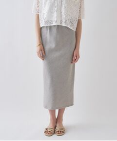 cloenc / クロエンス ロング・マキシ丈スカート | 【セットアップ／接触冷感／マシンウォッシュ】リネンライクシャークスカート