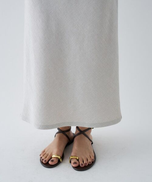 cloenc / クロエンス ロング・マキシ丈スカート | 【セットアップ／接触冷感／マシンウォッシュ】リネンライクシャークスカート | 詳細14