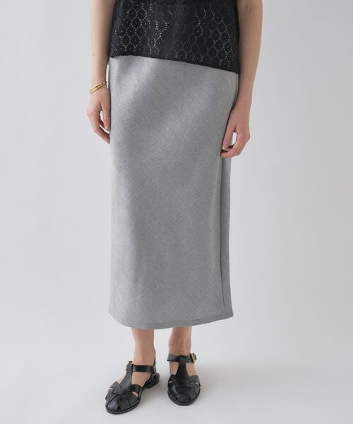 cloenc / クロエンス ロング・マキシ丈スカート | 【セットアップ／接触冷感／マシンウォッシュ】リネンライクシャークスカート | 詳細16
