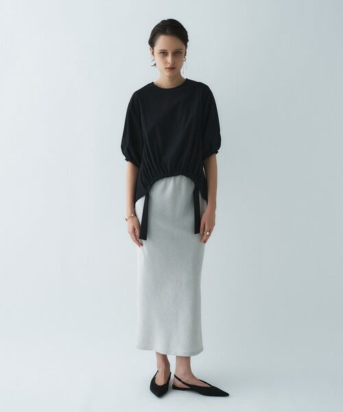 cloenc / クロエンス ロング・マキシ丈スカート | 【セットアップ／接触冷感／マシンウォッシュ】リネンライクシャークスカート | 詳細27