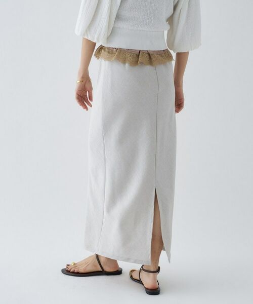 cloenc / クロエンス ロング・マキシ丈スカート | 【セットアップ／マシンウォッシュ】リネンライクシャークスカート | 詳細6