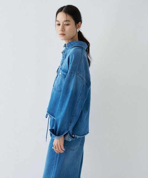 cloenc / クロエンス シャツ・ブラウス | 【手洗い可】ライトデニムクロップドシャツシャツ | 詳細17