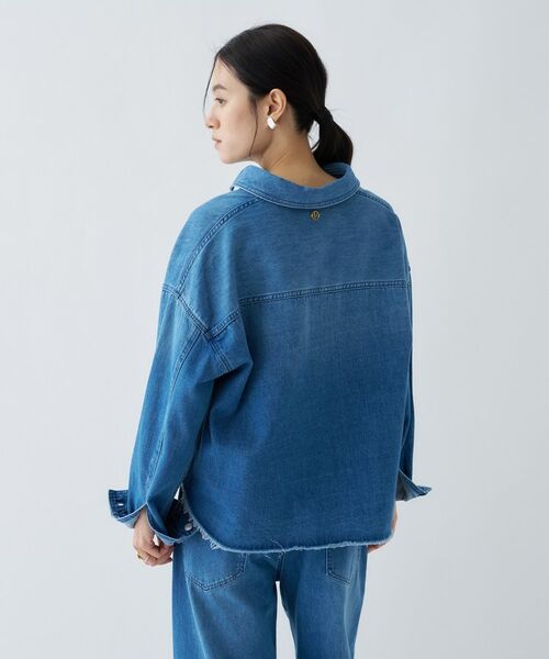 cloenc / クロエンス シャツ・ブラウス | 【手洗い可】ライトデニムクロップドシャツシャツ | 詳細18
