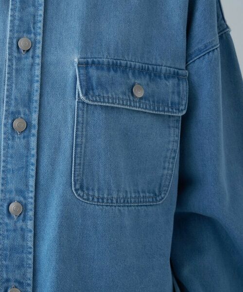 cloenc / クロエンス シャツ・ブラウス | 【手洗い可】ライトデニムクロップドシャツ | 詳細20