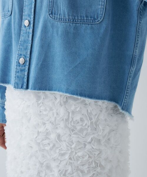 cloenc / クロエンス シャツ・ブラウス | 【手洗い可】ライトデニムクロップドシャツ | 詳細21
