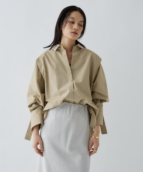 cloenc / クロエンス シャツ・ブラウス | 【接触冷感／手洗い可】バックギャザールーズシャツ | 詳細10