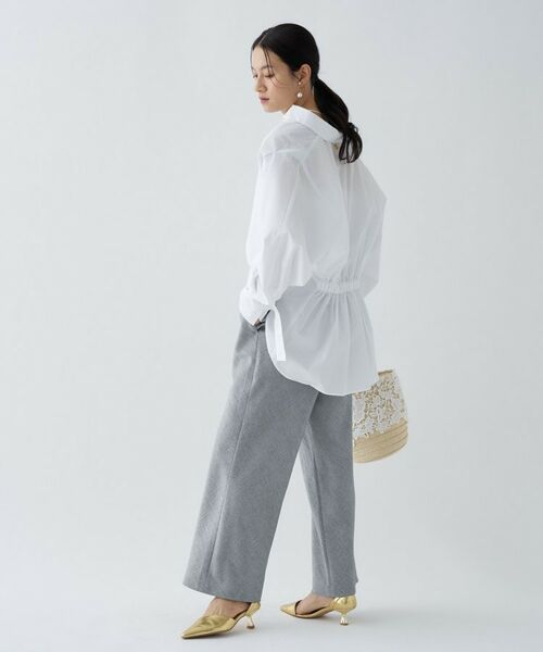 cloenc / クロエンス シャツ・ブラウス | 【接触冷感／手洗い可】バックギャザールーズシャツ | 詳細2