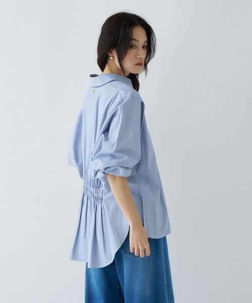 cloenc / クロエンス シャツ・ブラウス | 【接触冷感／手洗い可】バックギャザールーズシャツ | 詳細21