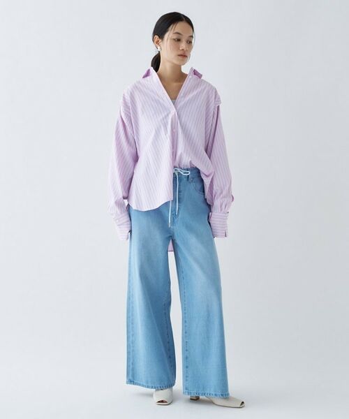 cloenc / クロエンス シャツ・ブラウス | 【接触冷感／手洗い可】バックギャザールーズシャツ | 詳細23