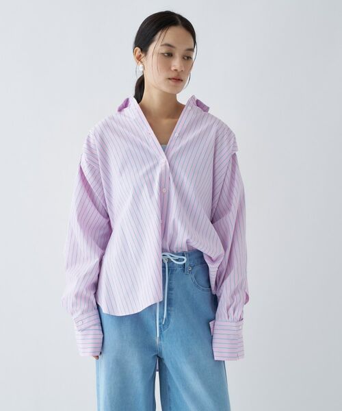cloenc / クロエンス シャツ・ブラウス | 【接触冷感／手洗い可】バックギャザールーズシャツ | 詳細25