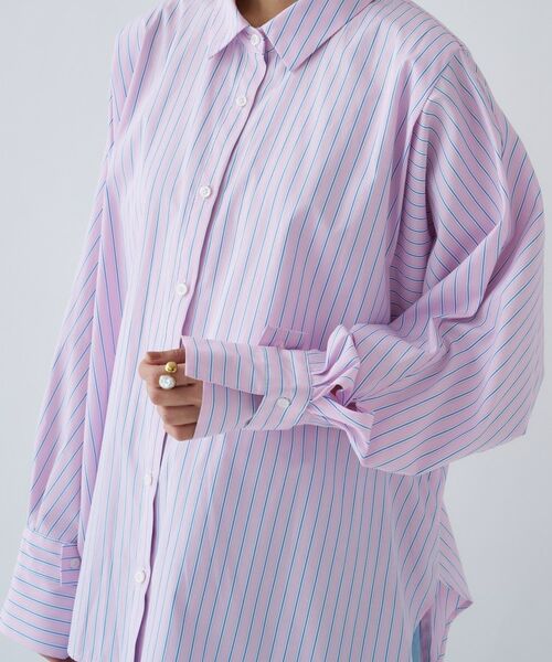 cloenc / クロエンス シャツ・ブラウス | 【接触冷感／手洗い可】バックギャザールーズシャツ | 詳細30