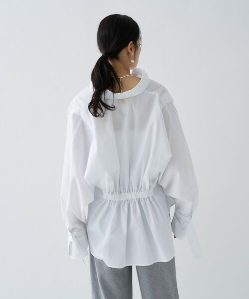 cloenc / クロエンス シャツ・ブラウス | 【接触冷感／手洗い可】バックギャザールーズシャツ | 詳細5