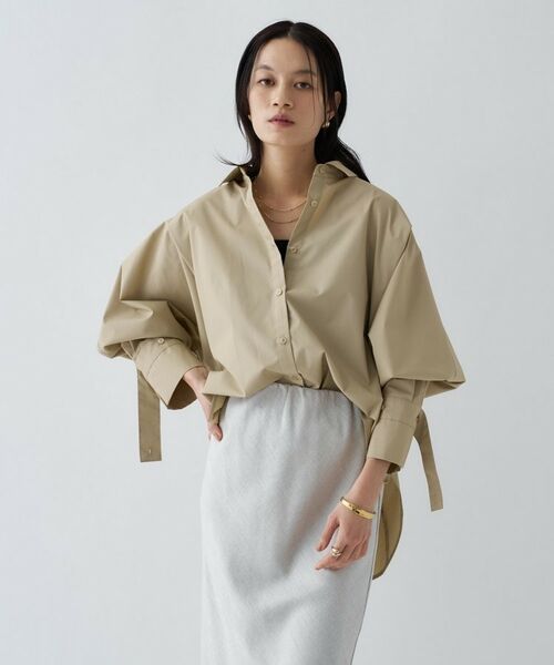 cloenc / クロエンス シャツ・ブラウス | 【接触冷感／手洗い可】バックギャザールーズシャツ | 詳細9