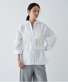 cloenc / クロエンス キャミソール・チューブトップ | 【手洗い可】シアーフラワーレースキャミソール