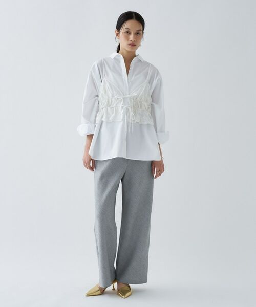 cloenc / クロエンス キャミソール・チューブトップ | 【手洗い可】シアーフラワーレースキャミソール | 詳細1