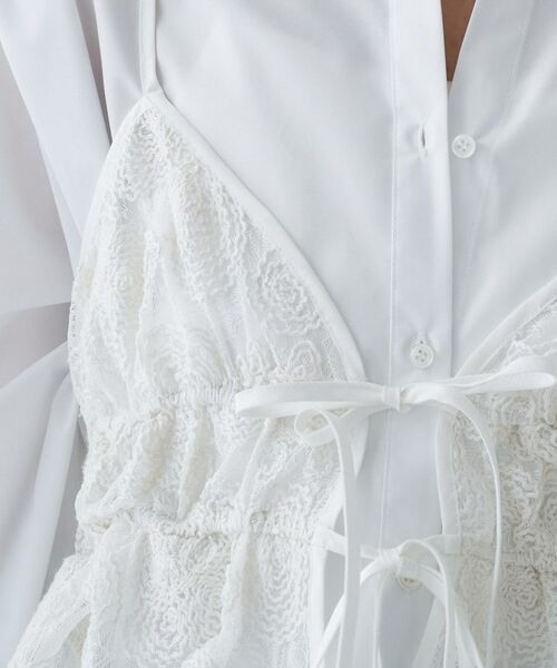 cloenc / クロエンス キャミソール・チューブトップ | 【手洗い可】シアーフラワーレースキャミソール | 詳細11