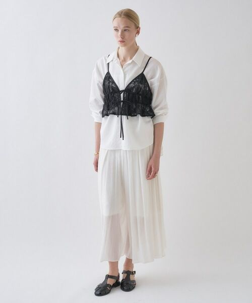 cloenc / クロエンス キャミソール・チューブトップ | 【手洗い可】シアーフラワーレースキャミソール | 詳細21