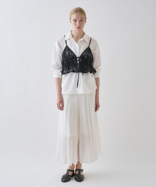 cloenc / クロエンス キャミソール・チューブトップ | 【手洗い可】シアーフラワーレースキャミソール | 詳細22