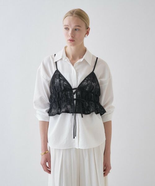 cloenc / クロエンス キャミソール・チューブトップ | 【手洗い可】シアーフラワーレースキャミソール | 詳細23
