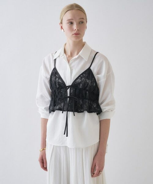 cloenc / クロエンス キャミソール・チューブトップ | 【手洗い可】シアーフラワーレースキャミソール | 詳細24