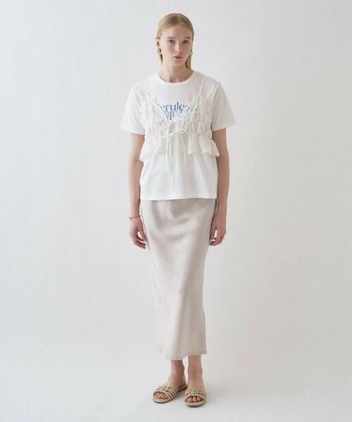 cloenc / クロエンス キャミソール・チューブトップ | 【手洗い可】シアーフラワーレースキャミソール | 詳細25