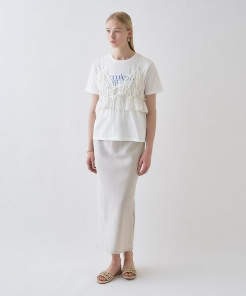 cloenc / クロエンス キャミソール・チューブトップ | 【手洗い可】シアーフラワーレースキャミソール | 詳細26