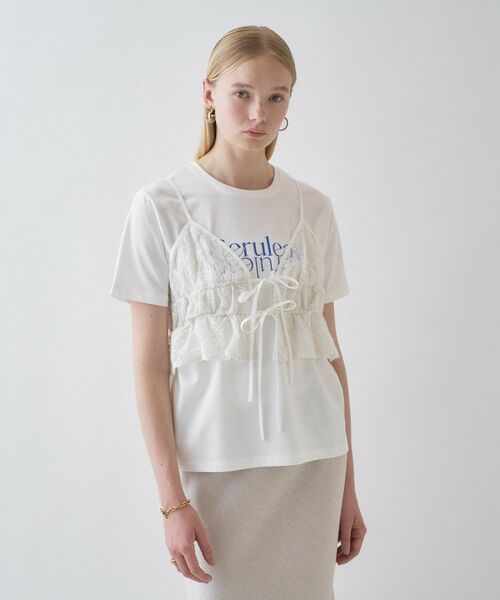 cloenc / クロエンス キャミソール・チューブトップ | 【手洗い可】シアーフラワーレースキャミソール | 詳細28