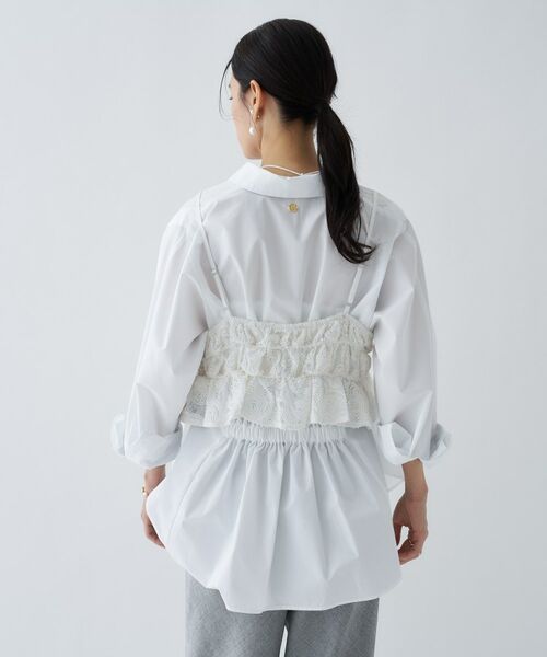 cloenc / クロエンス キャミソール・チューブトップ | 【手洗い可】シアーフラワーレースキャミソール | 詳細6