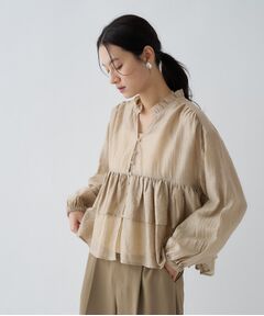 cloenc / クロエンス シャツ・ブラウス | 【手洗い可】シアーティアードフリルブラウス