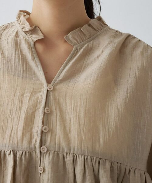 cloenc / クロエンス シャツ・ブラウス | 【手洗い可】シアーティアードフリルブラウス | 詳細11