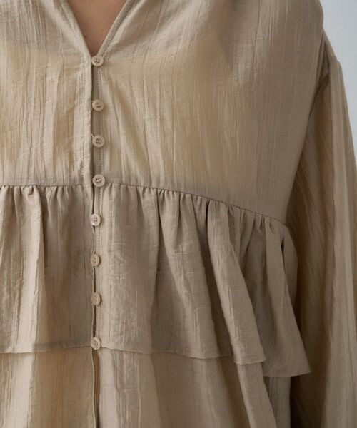 cloenc / クロエンス シャツ・ブラウス | 【手洗い可】シアーティアードフリルブラウス | 詳細12