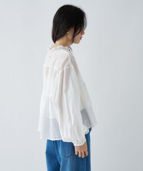 cloenc / クロエンス シャツ・ブラウス | 【手洗い可】シアーティアードフリルブラウス | 詳細20