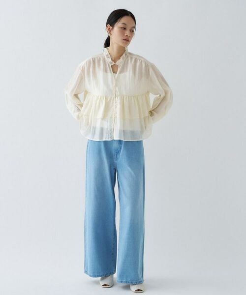 cloenc / クロエンス シャツ・ブラウス | 【手洗い可】シアーティアードフリルブラウス | 詳細23