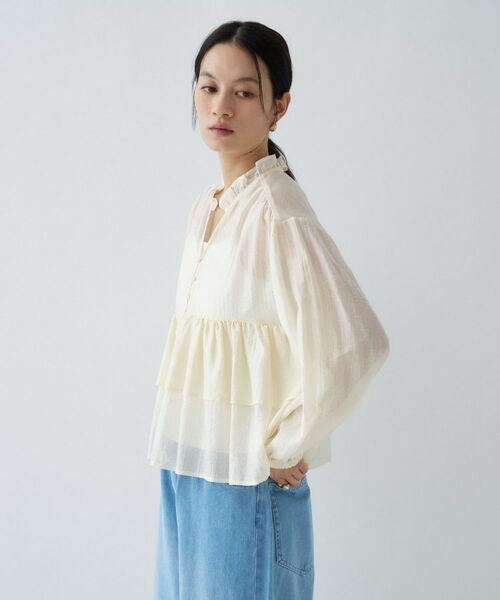 cloenc / クロエンス シャツ・ブラウス | 【手洗い可】シアーティアードフリルブラウス | 詳細26