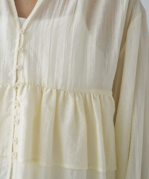 cloenc / クロエンス シャツ・ブラウス | 【手洗い可】シアーティアードフリルブラウス | 詳細28