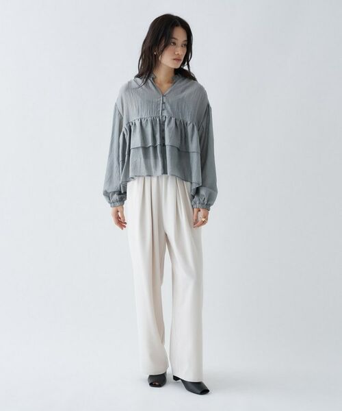 cloenc / クロエンス シャツ・ブラウス | 【手洗い可】シアーティアードフリルブラウス | 詳細29